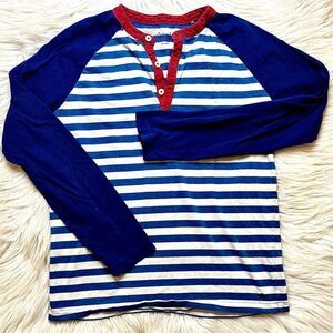 Striped Blue and Red Kids Shirt